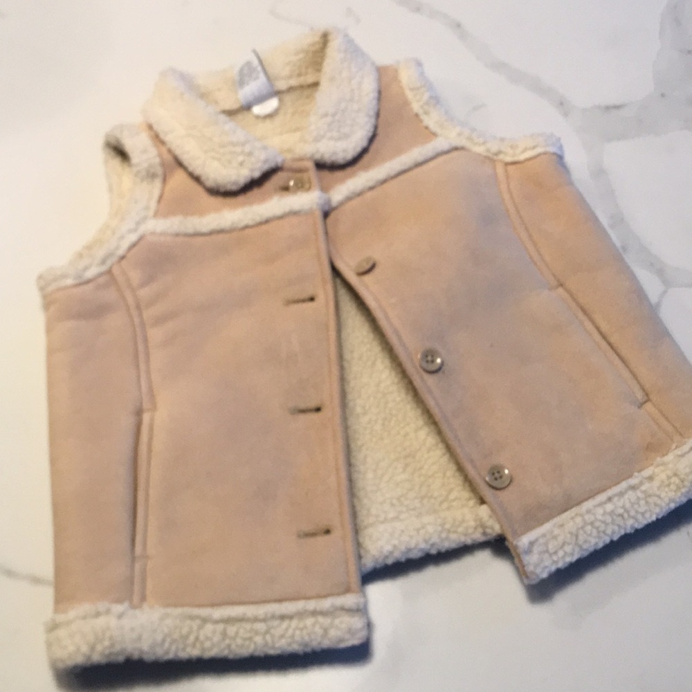 GAP faux suede vest.
